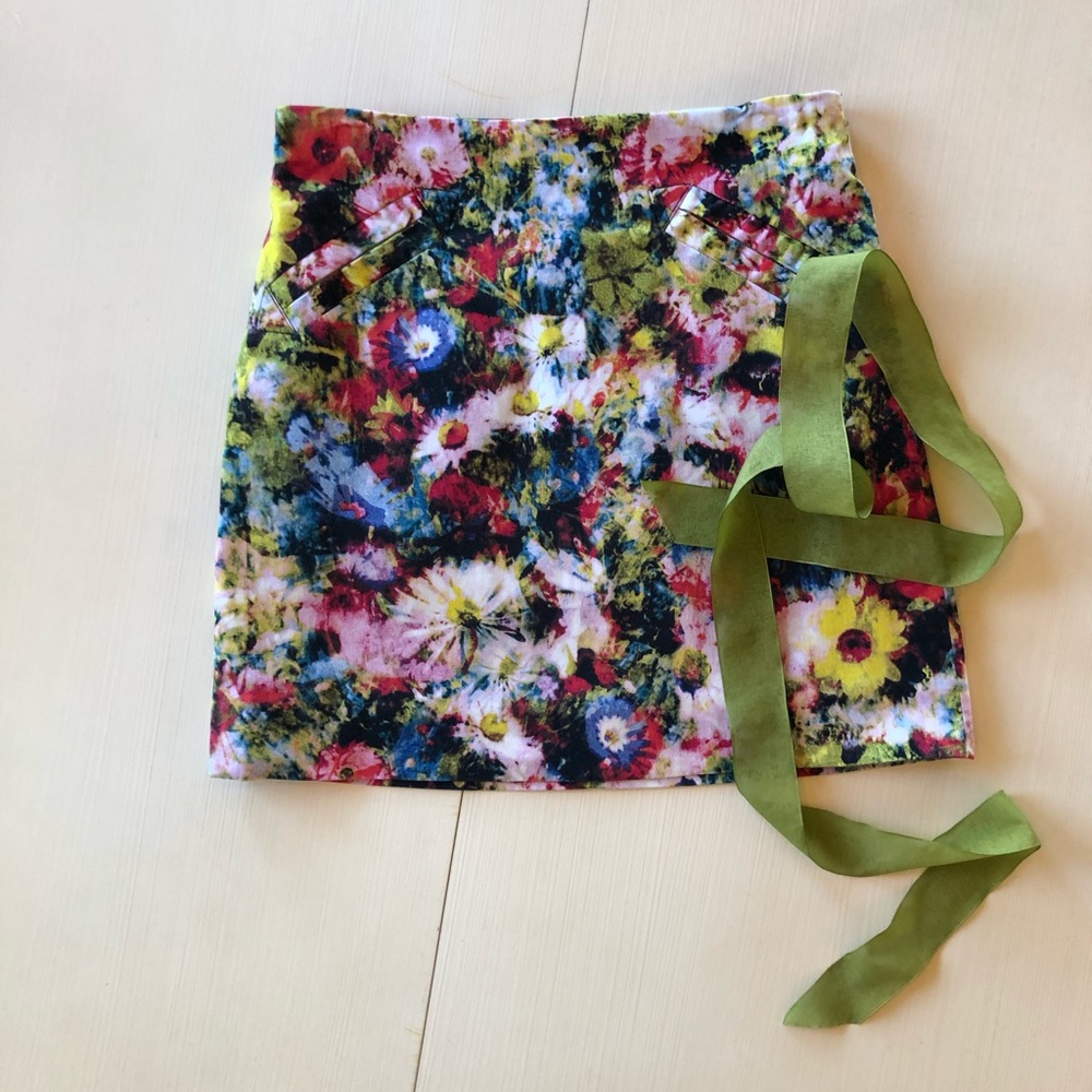 Floral Mini Skirt